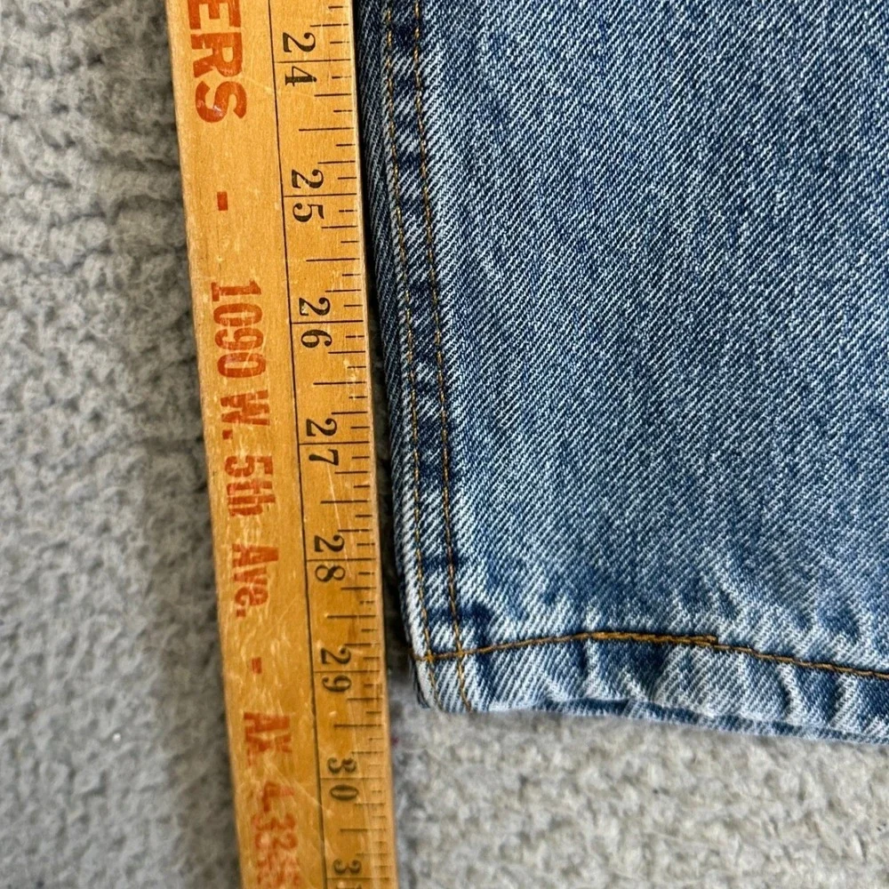 Levis 560 Jeans Mens 52X30 Blue Loose Fit Tapered Leg Distressed 5 Pocket Denim